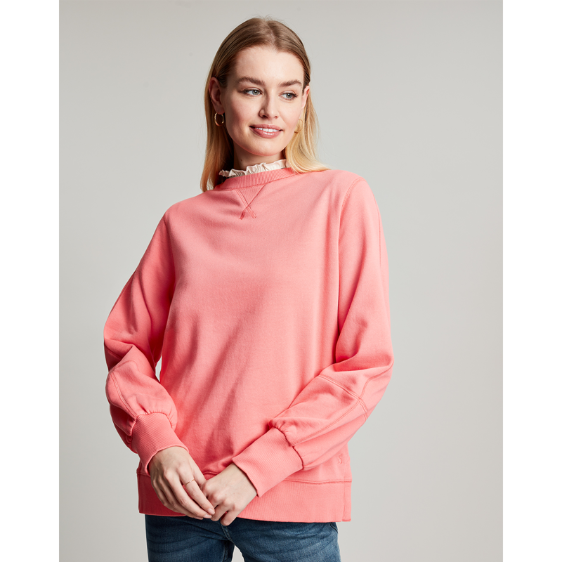 Joules Amina Crew Neck Sweatshirt - Coral-1